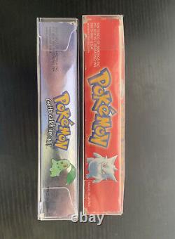 Pokemon Cristal Et Boîte Rouge Gameboy Couleur Gbc Cib Manuel Nintendo Authentic