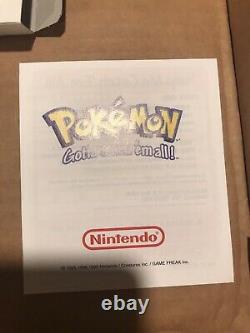 Pokemon Game Boy Jaune Spécial Pikachu Edition Box Seulement Avec Quelques Inserts