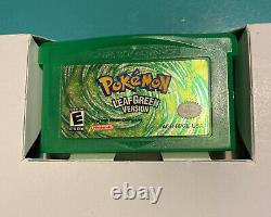 Pokemon Leaf Green Version Gba Jeu Boy Advance Complete In Box Cib Authentic