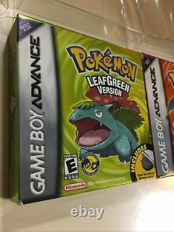 Pokemon Leafgreen & Firered Version Game Boy Advance Gba Authentic Complete Cib