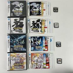 Pokemon Noir 1+2 + Pokemon Blanc 1+2 Nintendo Ds Lot Authentique Complet Cib