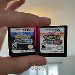 Pokemon Noir 1+2 + Pokemon Blanc 1+2 Nintendo Ds Lot Authentique Complet Cib