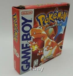 Pokemon Red Nintendo Game Boy Gameboy GB Complet En Boîte Manuel Cib - Authentique