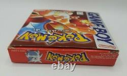 Pokemon Red Nintendo Game Boy Gameboy GB Complet En Boîte Manuel Cib - Authentique