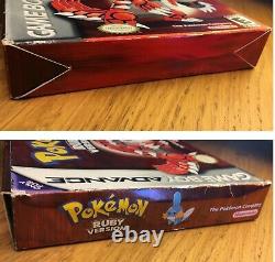 Pokemon Ruby Version Gameboy Advance Boxed Authentic American Jeu USA