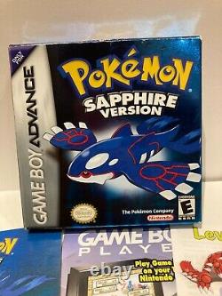 Pokemon Sapphire Complete En Boîte Cib Authentic Gameboy Advance Gba Et Working