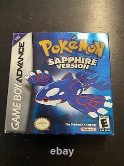 Pokemon Sapphire Version Game Boy Advance, Complete Authentic Cib Gba Free Ship