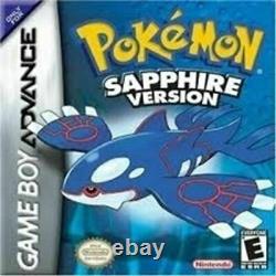 Pokemon Sapphire Version Nintendo Jeu Boy Advance Jeu Authentique