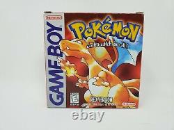 Pokemon Version Rouge (game Boy, 1998) Cartouche De Jeu Box Non Seulement Manuel Authentique