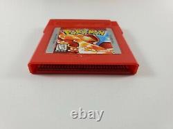 Pokemon Version Rouge (game Boy, 1998) Cartouche De Jeu Box Non Seulement Manuel Authentique