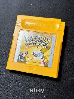 Pokemon Yellow Pikachu Version (gameboy) Boîte Complète Authentique Cib? Saves
