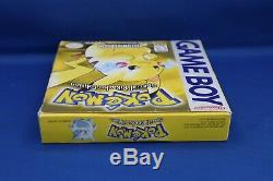 Pokemon Yellow Version Complète Avec La Boîte Authentique Nintendo Gameboy Jeu