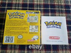 Pokemon Yellow Version Spéciale Pikachu Authentic Game Boy GB Box Only