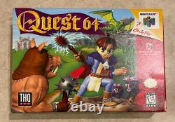 Quest 64 (nintendo 64 N64) Authentic Complete In Box Cib Clean Withprotector