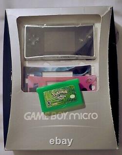 Rare Nintendo Game Boy Micro Cib Boîte Complète Pokémon Authentique Gratuit Leaf Green