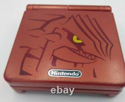 Rare Oem Authentique Ntsc Nintendo Game Boy Advance Sp Groudon Très Bon Gba