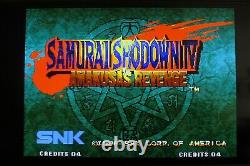 Rare Samurai Shodown Spirits IV 4 Authentic USA Neo Geo Aes Cartouche Complète