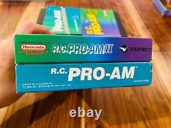 Rc Pro Am 1 + II 2 Nes Nintendo Cib Complete Box Manual Cart 100% Authentic