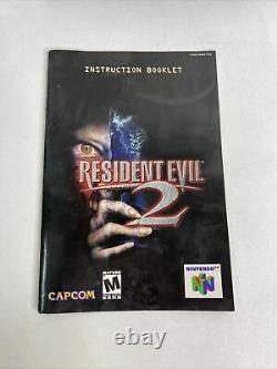 Résident Evil 2 (nintendo 64, N64) - Authentic - Complet Dans La Boîte - Testé