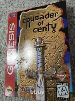 Sega Genesis Grail Crusader Of Centy Cib 100% Authentique