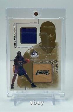 Shaquille O'neal 00-01 Sp Authentic Game Used Floor + Jersey Gold Card #'d 01/25