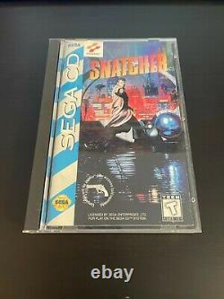 Snatcher Sega CD 100% Original Authentic Complet En Boîte Avec Jeu De Cas Manuel