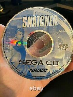 Snatcher Sega CD 100% Original Authentic Complet En Boîte Avec Jeu De Cas Manuel