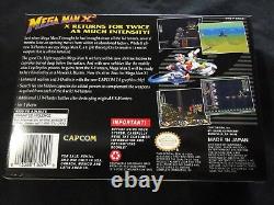 Snes Mega Man X2 Cib Authentic Cart, Insert, Plateau, Hq Custom Manual & Box Complete