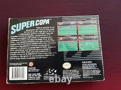 Super Copa Authentic Ultra Rare Super Nintendo 1994 Snes Avec Boîte Et Manuel