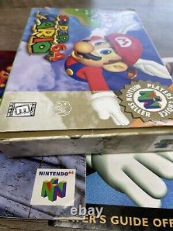 Super Mario 64 Nintendo 64 N64 Complet Dans La Boîte Cib Authentique Et Testé