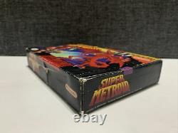 Super Metroid (super Nintendo Entertainment System, Snes 1994) Cib, Authentic