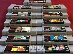 Super Nintendo (snes) Beaucoup De 13 Jeux Authentic Usa, Super Mario Samourai Shodown