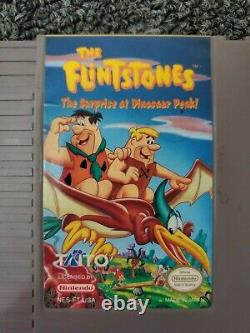The Flintstones The Surprise At Dinosaur Peak Nintendo Nes Authentic Rare Cart