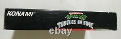Tmnt IV Turtles In Time (super Nintendo Snes, 1992) Complete Cib Authentic