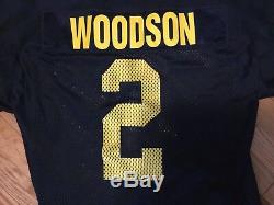 Vintage Authentique Nike Woodson Michigan Wolverines Football Game Jersey Sz 52