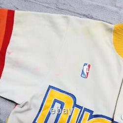 Vintage Rare Denver Nuggets Basketball Warmup Veste Authentic Game Worn Utilisé