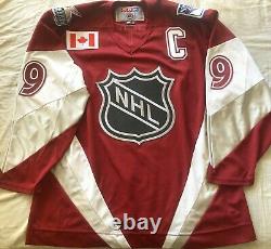 Wayne Gretzky 1999 LNH All-star Game Authentique CCM Cousu 99 Maillot Ny Rangers