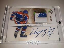 Wayne Gretzky Auto Patch Oilers Jeu Utilisé # 6/10 Upper Deck Sp Authentique 2012-13