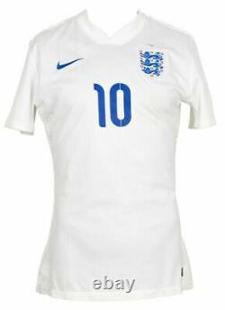 Wayne Rooney Jeu Utilisé 2014 International Shirt And Ticket Authentic Team Loa